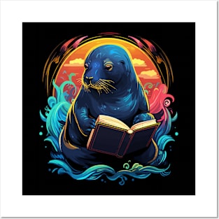 Sea Lion Reads Book Posters and Art